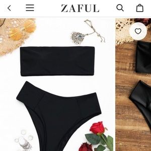 Bandeau high-rise swimsuit | Zaful NWOT